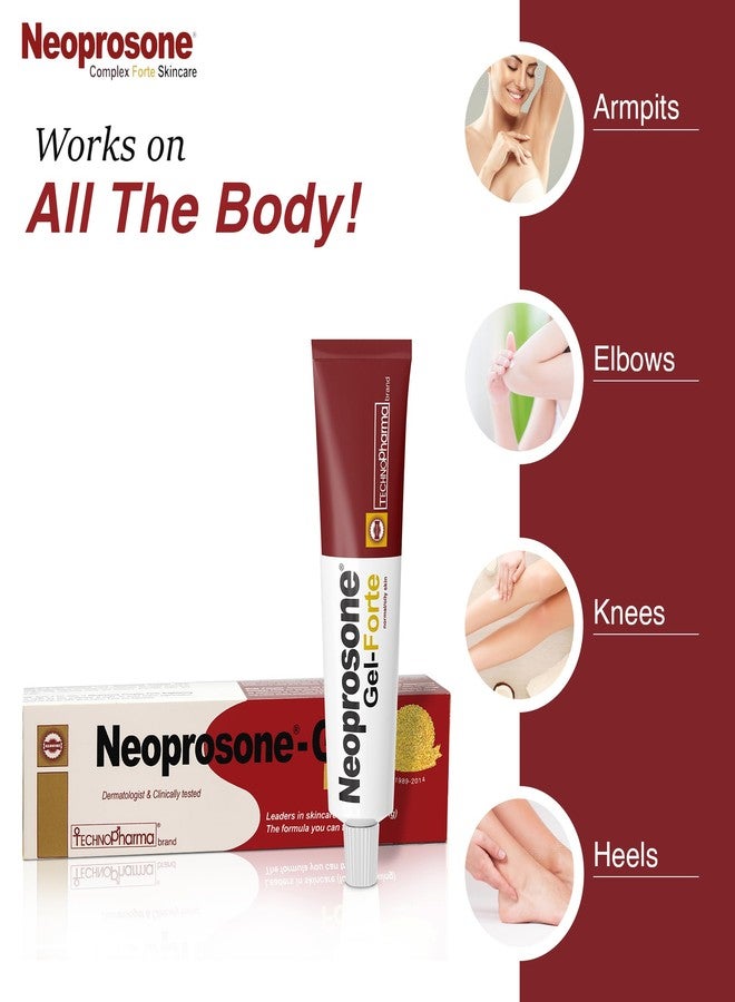 Neoprosone Skin Brightening Gel - 1 fl oz / 30 ml - Daily Skin Moisturizer, works on Oily, Combination, Sensitive Skin, with Alpha Arbutin, For Face & Body - Image 4